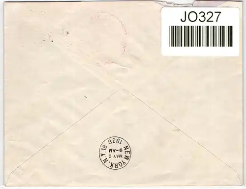 Deutsches Reich 606 auf Brief als Einzelfrankatur portogerechter LuPo #JO327