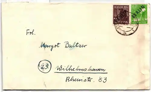 Berlin 4, 6 auf Brief #JO334