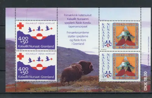 Grönland Block 4 postfrisch Wildtiere #JJ711