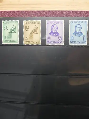 Italien 1862-1990 besammelt meist postfrisch auf schwarzen Safe Seiten #LX753