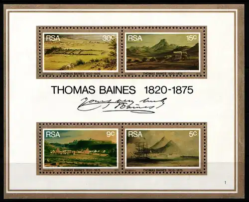 Südafrika Block 3 postfrisch #JO153