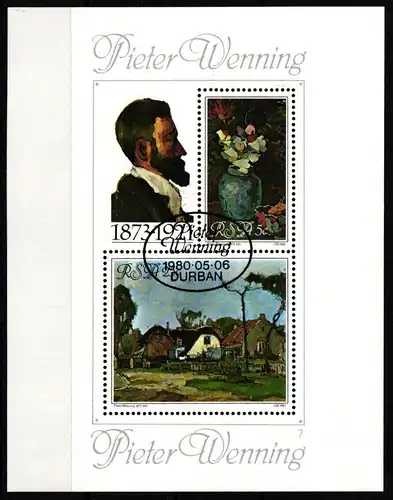 Südafrika Block 9 gestempelt #JO451