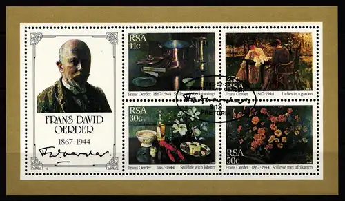 Südafrika Block 17 gestempelt #JO447