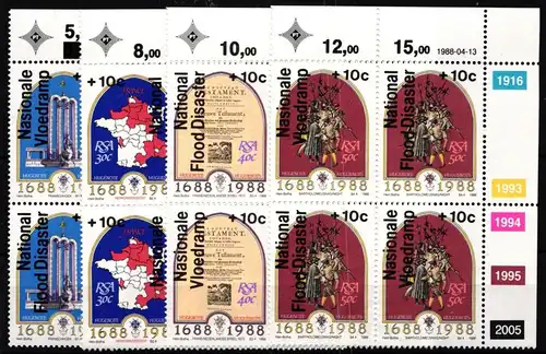 Südafrika 731-738 postfrisch als Viererblocks mit Eckrand #JO486