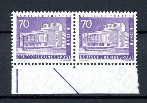 Berlin waag. Paar 152 v postfrisch Steuerstriche unten #JO997