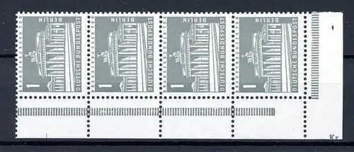 Berlin 4er Str. 140 DZ Kr postfrisch #JP003