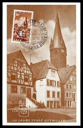 Saarland 296 Maximumkarte #JP097