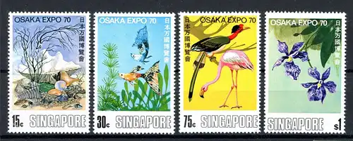 Singapur 112-115 postfrisch Osaka Expo 1970 #JP139
