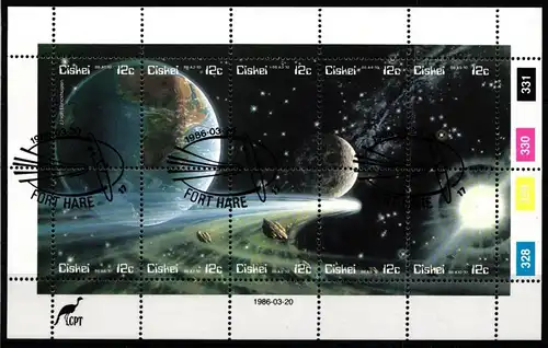 Ciskei 87-96 gestempelt als Kleinbogen #JO533