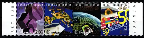 Bosnien und Herzegowina Mostar 166-169 postfrisch als Viererstreifen #JO565