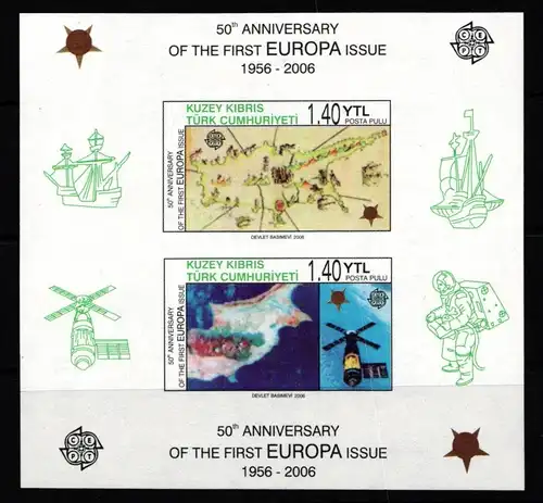Türkisch-Zypern Block 24 B postfrisch #JO593