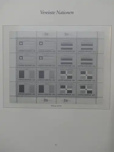 Vereinte Nationen bis 1982 postfrisch teilbesammelt im Borek Binder #LX807