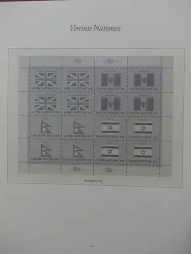 Vereinte Nationen bis 1982 postfrisch teilbesammelt im Borek Binder #LX807