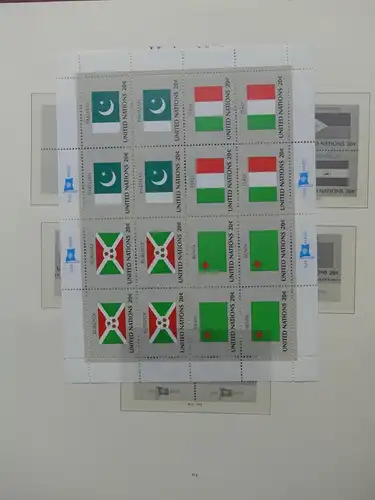 Vereinte Nationen bis 1982 postfrisch teilbesammelt im Borek Binder #LX807