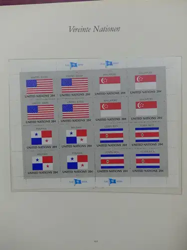 Vereinte Nationen bis 1982 postfrisch teilbesammelt im Borek Binder #LX807