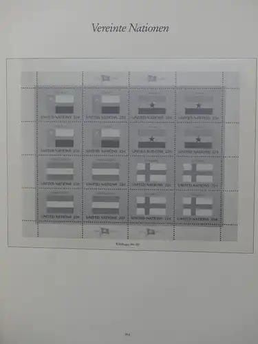 Vereinte Nationen bis 1982 postfrisch teilbesammelt im Borek Binder #LX807