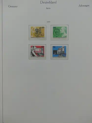 Berlin ab 1960-83 postfrisch besammelt im KaBe Vordruck #LX857