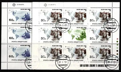 Albanien 2510-2511 gestempelt als Kleinbögen, CEPT #JI259