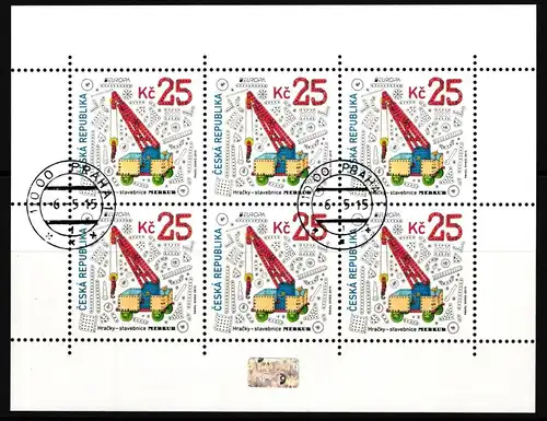 Tschechische Republik 846 gestempelt als Kleinb. mit Ersttagsstempel CEPT #JI261