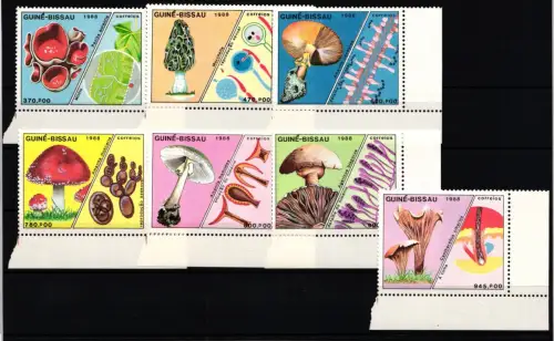 Guinea Bissau 989-995 postfrisch Pilze #JI130