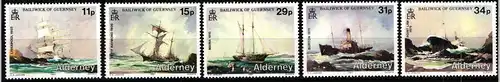 Alderney 32-36 postfrisch Schifffahrt #JH480