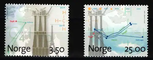 Norwegen 1211 und 1212 postfrisch Schifffahrt #JH531