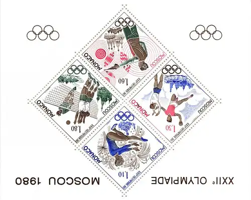 Monaco 1415-1418 postfrisch als Sonderdruck #JI358