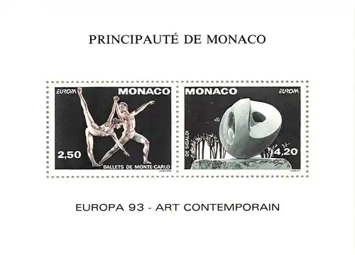 Monaco 2120-2121 postfrisch als Sonderdruck gezähnt, Cept #JI368