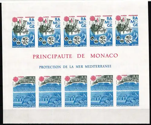 Monaco Block 32 postfrisch ungezähnt, Cept #JI401