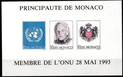Monaco Block 60 postfrisch ungezähnt #JI411
