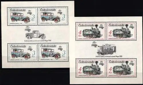 Tschechoslowakei Block 70-71 postfrisch PRAGA 88 #JI504