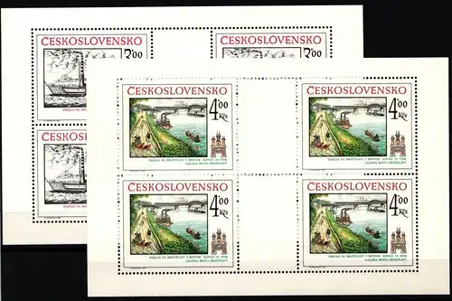 Tschechoslowakei 2677-2678 postfrisch als Kleinbögen #JI532