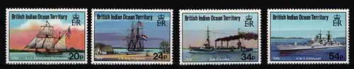 Britische Gebiete im Indischen Ozean 115-118 postfrisch Schiffe #JH180