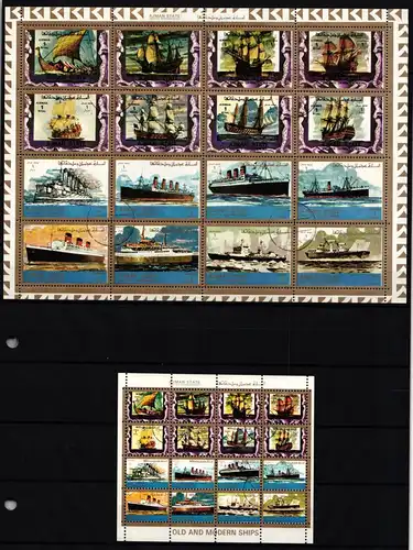 Afghanistan 2861-2876 und 2877-2892 gestempelt Bögen / Schiffe #JH173