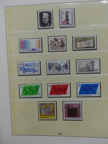 BRD Bund ab 1977 postfrisch besammelt im Lindner T Vordruck #LX924