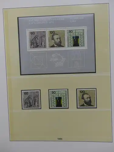 BRD Bund ab 1977 postfrisch besammelt im Lindner T Vordruck #LX924
