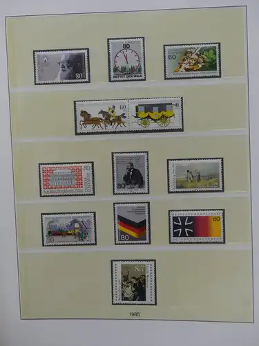 BRD Bund ab 1977 postfrisch besammelt im Lindner T Vordruck #LX924