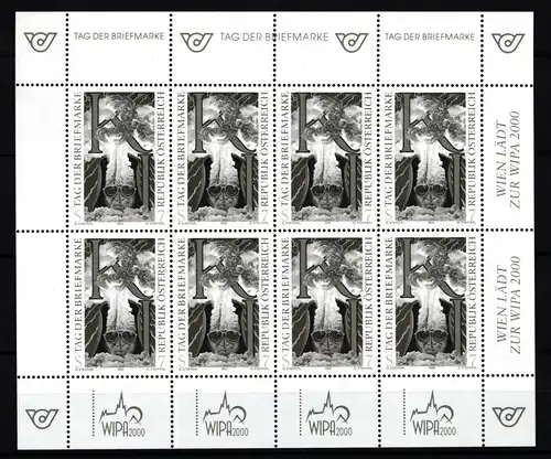 Österreich 2289 postfrisch Kleinbogen als Schwarzdruck #JH252