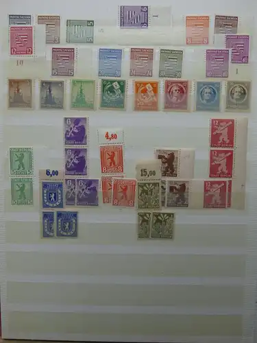 Deutschland ab 1945 dual teil besammelt mit Briefen im Einsteckalbum #LX931