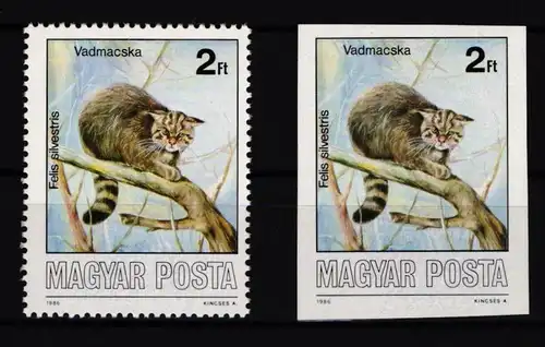 Ungarn 3860 A+B postfrisch Katze #JH265