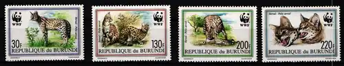 Burundi 1758-1761 postfrisch Katze #JH277