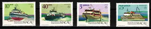 Macau 558-561 postfrisch Schiffe #JH359