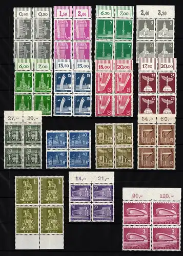 Berlin 140-154 postfrisch als 4er Einheit #HB554