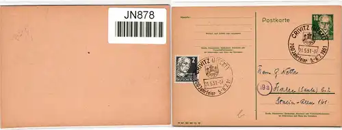 DDR P 40/01 als Ganzsache gebraucht #JN878