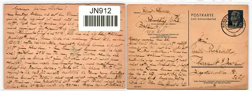 DDR P 63 F als Ganzsache gebraucht #JN912