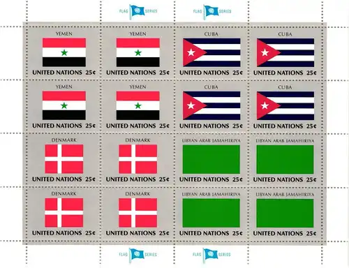 Vereinte Nationen 553-568 postfrisch Kleinbogen #JN960