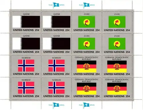 Vereinte Nationen 553-568 postfrisch Kleinbogen #JN960