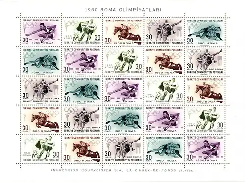 Türkei 1769/73 postfrisch Bogen Olympiade #JN974