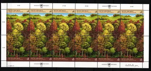 Vereinte Nationen Wien 81-82 postfrisch Bogen WWF #JN979