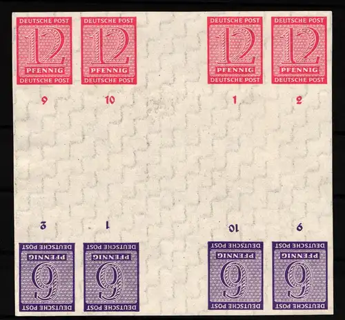 SBZ HZ 3 postfrisch mit Haftspuren #JG348